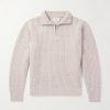 Ribbed Wool Half-Zip Sweater Ribbed Wool Half-Zip Sweater