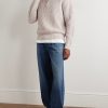 Ribbed Wool Half-Zip Sweater - OU Ribbed Wool Half-Zip Sweater - OU