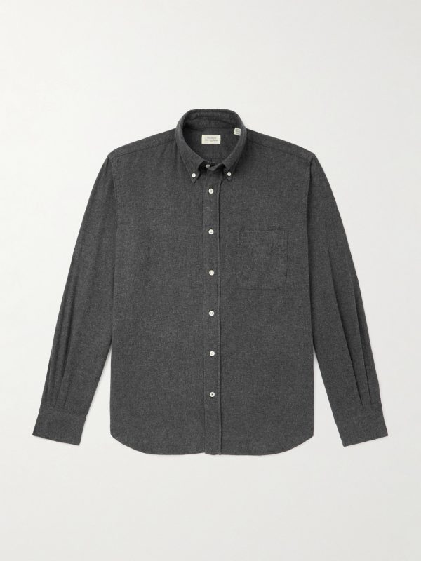 Pitt Button-Down Collar Cotton-Flannel Shirt Pitt Button-Down Collar Cotton-Flannel Shirt
