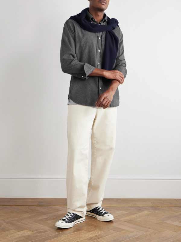 Pitt Button-Down Collar Cotton-Flannel Shirt - OU Pitt Button-Down Collar Cotton-Flannel Shirt - OU