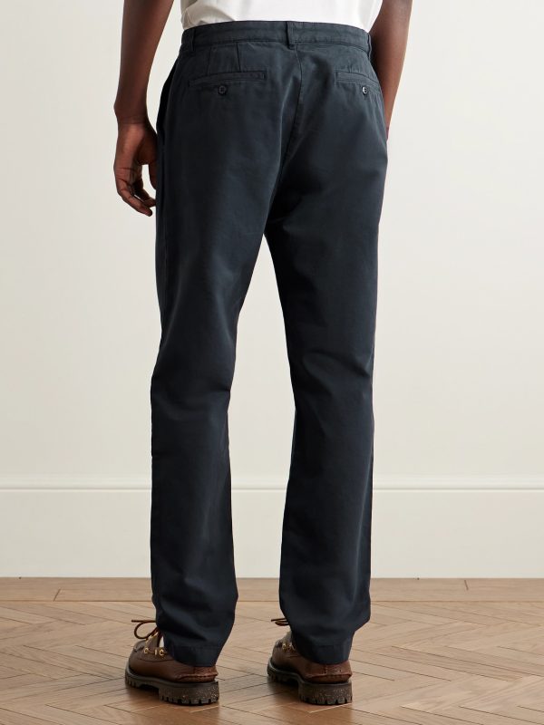 Tommy Straight-Leg Cotton-Twill Trousers - BK