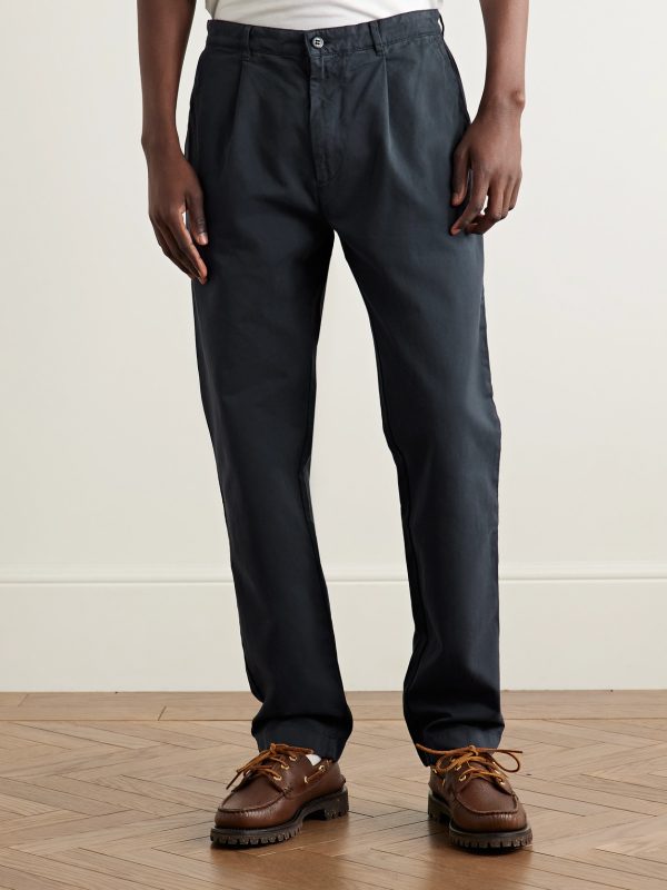 Tommy Straight-Leg Cotton-Twill Trousers - FR