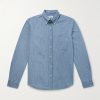 Button-Down Collar Cotton-Chambray Shirt Button-Down Collar Cotton-Chambray Shirt