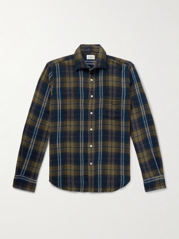 Paul Checked Cotton-Flannel Shirt