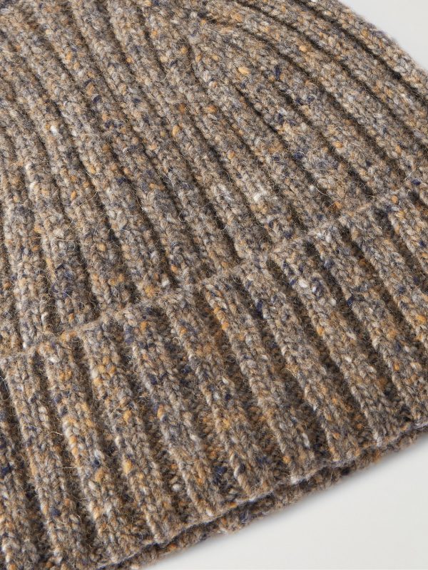 Ribbed Wool-Blend Beanie - CU Ribbed Wool-Blend Beanie - CU