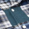 Patt Patchwork Checked Cotton Shirt - CU Patt Patchwork Checked Cotton Shirt - CU