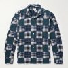 Patt Patchwork Checked Cotton Shirt Patt Patchwork Checked Cotton Shirt