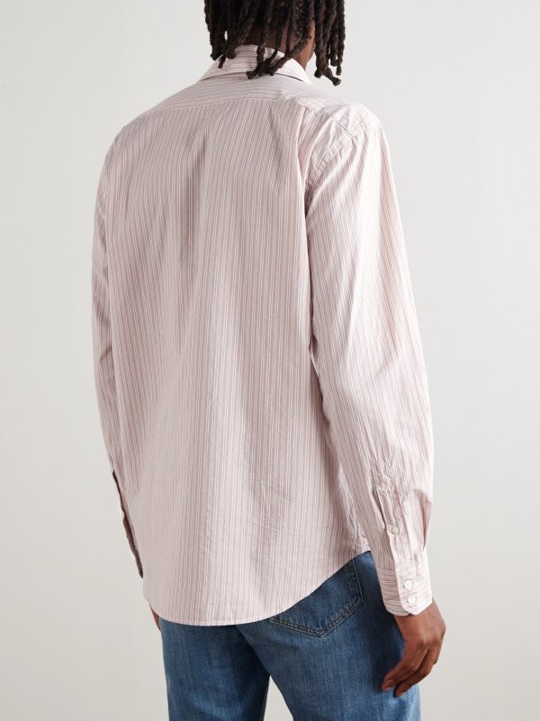 Paul Striped Cotton-Poplin Shirt - BK Paul Striped Cotton-Poplin Shirt - BK