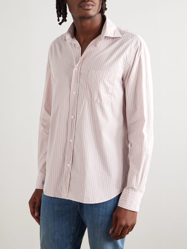 Paul Striped Cotton-Poplin Shirt - FR Paul Striped Cotton-Poplin Shirt - FR