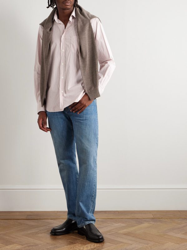 Paul Striped Cotton-Poplin Shirt - OU Paul Striped Cotton-Poplin Shirt - OU