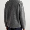 Jock Wool-Blend Bouclé Bomber Jacket - BK Jock Wool-Blend Bouclé Bomber Jacket - BK