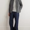 Jock Wool-Blend Bouclé Bomber Jacket - OU Jock Wool-Blend Bouclé Bomber Jacket - OU