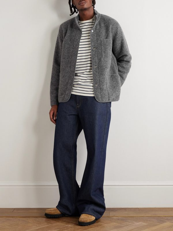 Jock Wool-Blend Bouclé Bomber Jacket - OU Jock Wool-Blend Bouclé Bomber Jacket - OU