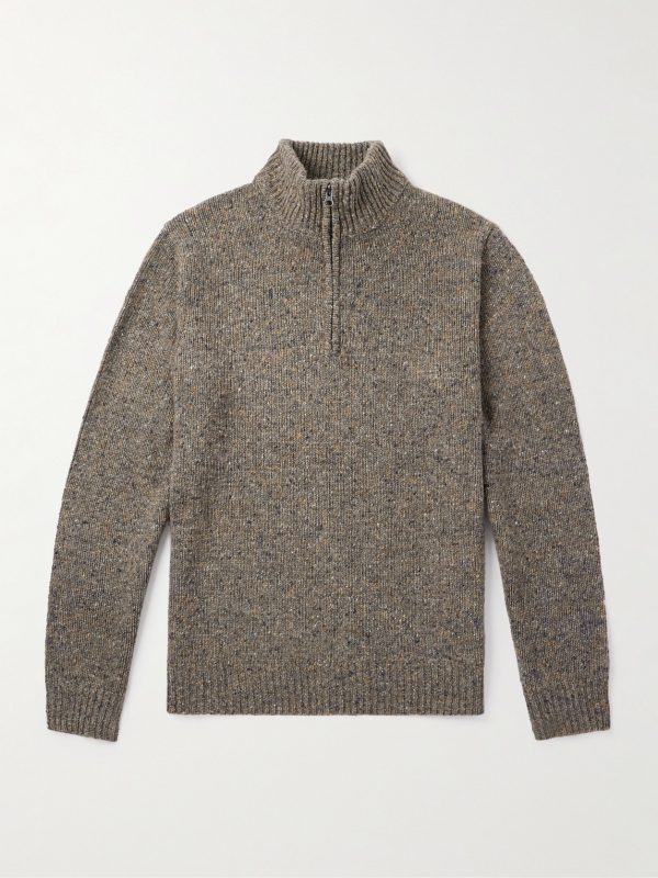 Trucker Wool-Blend Half-Zip Sweater Trucker Wool-Blend Half-Zip Sweater