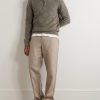 Trucker Wool-Blend Half-Zip Sweater - OU Trucker Wool-Blend Half-Zip Sweater - OU