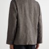 Joey Herringbone Wool-Blend Blazer - BK Joey Herringbone Wool-Blend Blazer - BK