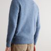 Brushed Shetland Wool Sweater - BK