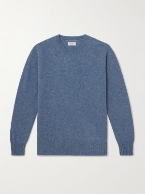 Brushed Shetland Wool Sweater