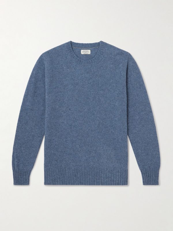 Brushed Shetland Wool Sweater