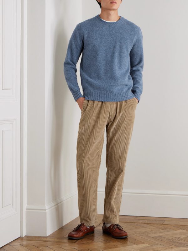 Brushed Shetland Wool Sweater - OU