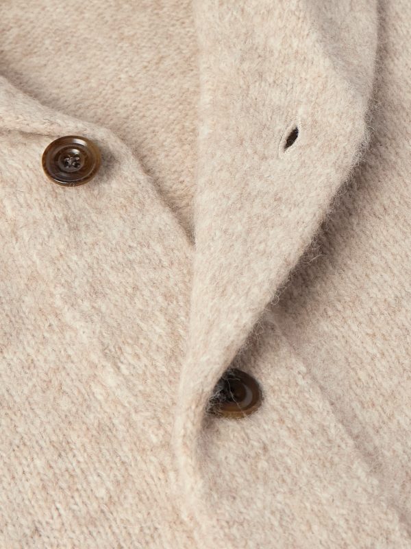 Shawl-Collar Knitted Cardigan - CU Shawl-Collar Knitted Cardigan - CU