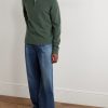 Wool and Cashmere-Blend Half-Zip Sweater - OU
