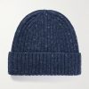 Ribbed Wool-Blend Beanie Ribbed Wool-Blend Beanie