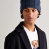 Ribbed Wool-Blend Beanie - OU Ribbed Wool-Blend Beanie - OU