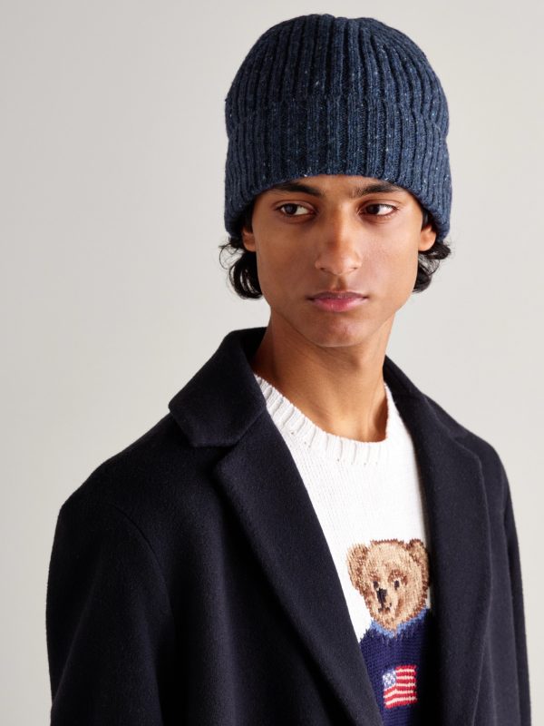 Ribbed Wool-Blend Beanie - OU Ribbed Wool-Blend Beanie - OU