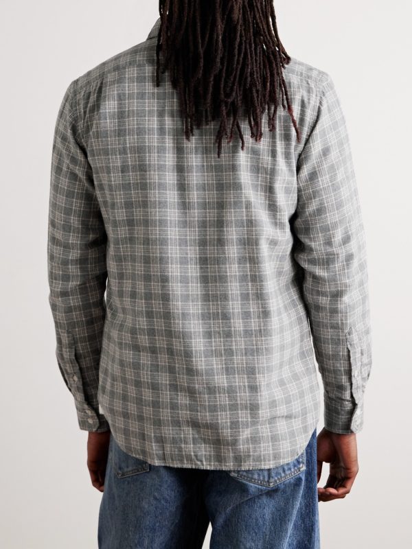 Paul Checked Cotton-Flannel Shirt - BK Paul Checked Cotton-Flannel Shirt - BK