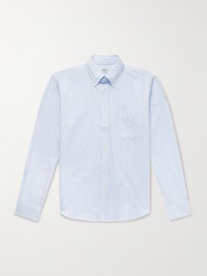 Pitt Button-Down Collar Striped Cotton Shirt Pitt Button-Down Collar Striped Cotton Shirt