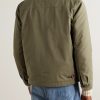 Daren Cotton-Corduroy Trimmed Canvas Jacket - BK Daren Cotton-Corduroy Trimmed Canvas Jacket - BK