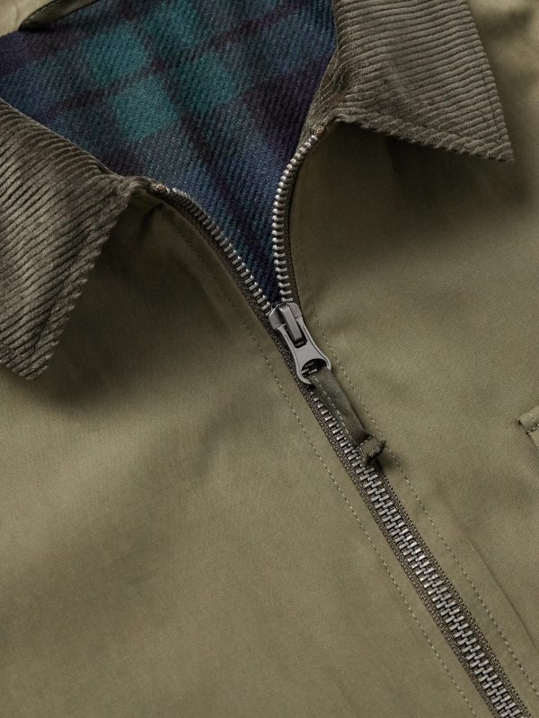 Daren Cotton-Corduroy Trimmed Canvas Jacket - CU Daren Cotton-Corduroy Trimmed Canvas Jacket - CU
