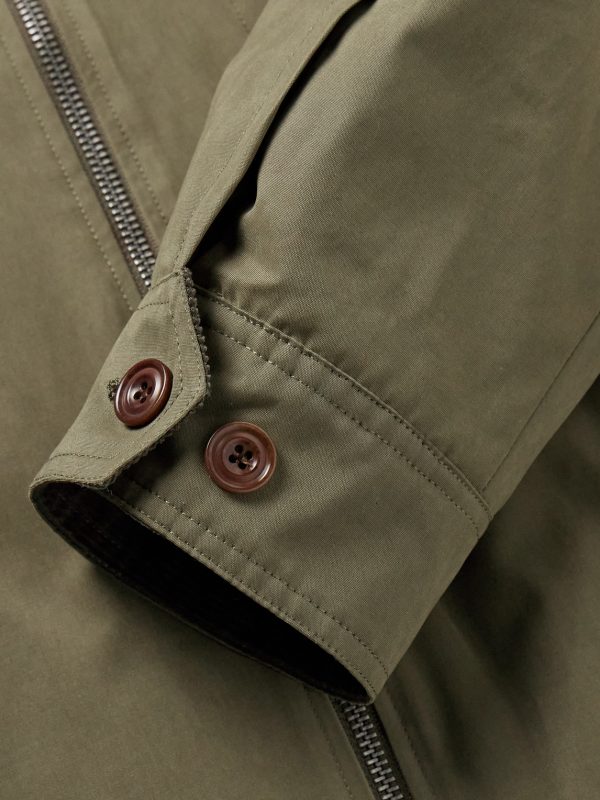 Daren Cotton-Corduroy Trimmed Canvas Jacket - E1 Daren Cotton-Corduroy Trimmed Canvas Jacket - E1