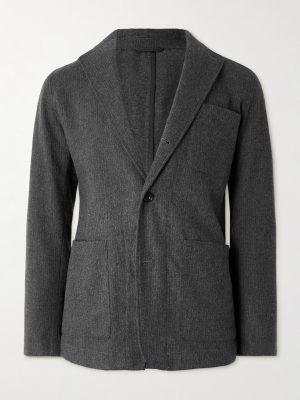 Jonny Recycled Wool-Blend Flannel Blazer Jonny Recycled Wool-Blend Flannel Blazer