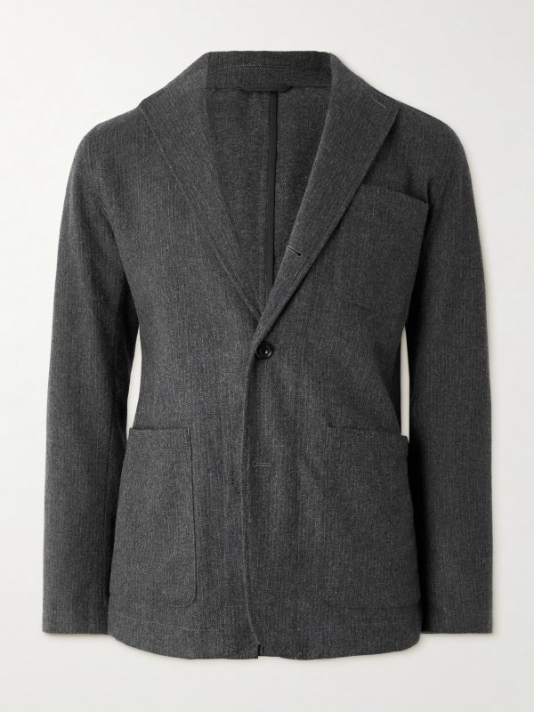 Jonny Recycled Wool-Blend Flannel Blazer Jonny Recycled Wool-Blend Flannel Blazer