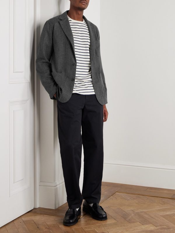 Jonny Recycled Wool-Blend Flannel Blazer - OU Jonny Recycled Wool-Blend Flannel Blazer - OU