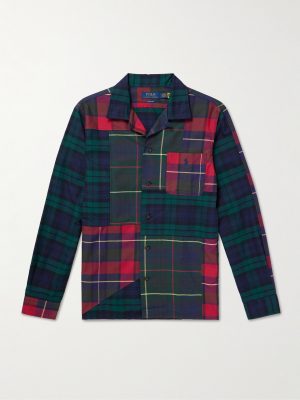 Patchwork Checked Cotton-Flannel Shirt Patchwork Checked Cotton-Flannel Shirt