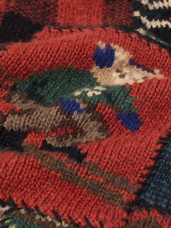 Patchwork Jacquard-Knit Wool and Cashmere-Blend Sweater - CU Patchwork Jacquard-Knit Wool and Cashmere-Blend Sweater - CU