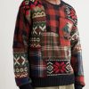 Patchwork Jacquard-Knit Wool and Cashmere-Blend Sweater - FR Patchwork Jacquard-Knit Wool and Cashmere-Blend Sweater - FR