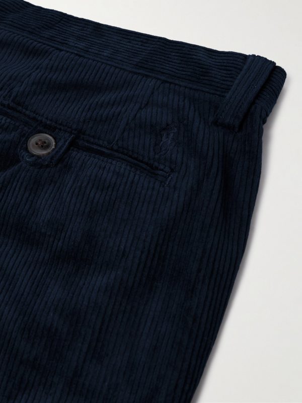 Bedford Slim-Fit Straight-Leg Cotton-Blend Corduroy Trousers - CU
