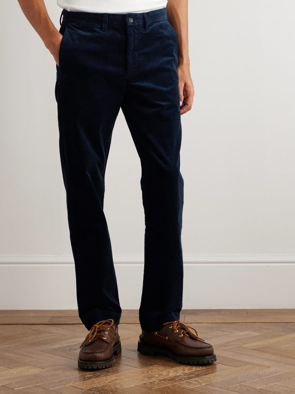 Bedford Slim-Fit Straight-Leg Cotton-Blend Corduroy Trousers - FR