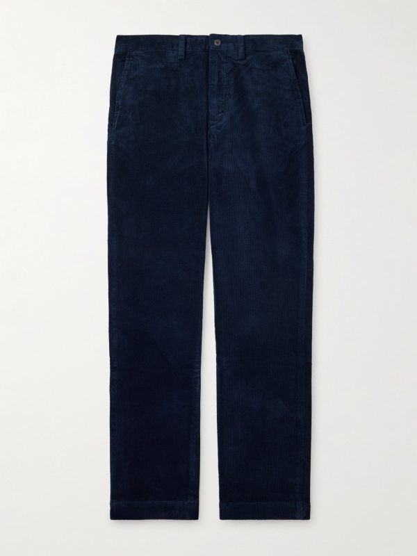 Bedford Slim-Fit Straight-Leg Cotton-Blend Corduroy Trousers