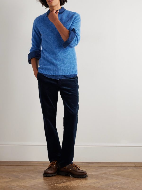 Bedford Slim-Fit Straight-Leg Cotton-Blend Corduroy Trousers - OU