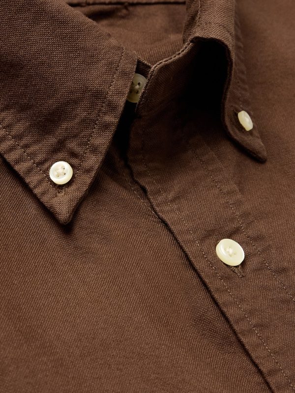 Button-Down Collar Logo-Embroidered Cotton Oxford Shirt - CU Button-Down Collar Logo-Embroidered Cotton Oxford Shirt - CU