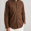 Button-Down Collar Logo-Embroidered Cotton Oxford Shirt - FR Button-Down Collar Logo-Embroidered Cotton Oxford Shirt - FR