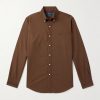 Button-Down Collar Logo-Embroidered Cotton Oxford Shirt Button-Down Collar Logo-Embroidered Cotton Oxford Shirt