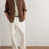 Button-Down Collar Logo-Embroidered Cotton Oxford Shirt - OU Button-Down Collar Logo-Embroidered Cotton Oxford Shirt - OU