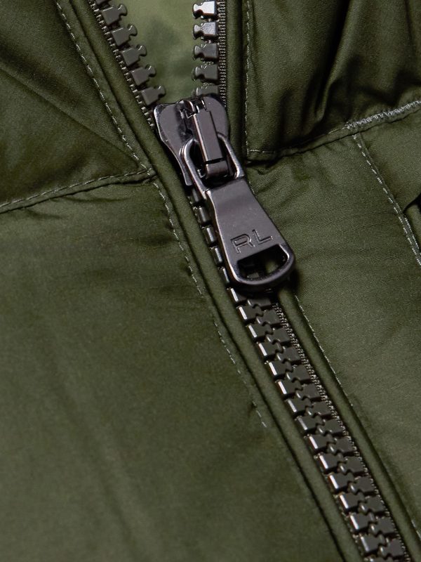 Gorham Logo-Embroidered Quilted Padded Shell Down Gilet - CU Gorham Logo-Embroidered Quilted Padded Shell Down Gilet - CU
