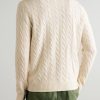 Logo-Embroidered Cable-Knit Wool and Cashmere-Blend Half-Zip Sweater - BK Logo-Embroidered Cable-Knit Wool and Cashmere-Blend Half-Zip Sweater - BK